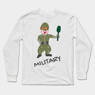 Cat military Long Sleeve T-Shirt